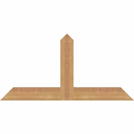 Ekena Millwork Portland Timber Gable Bracket, Western Red Cedar, 36"W x 18"H x 1 1/2"D x 3 1/2"F, 12/12 Pitch GBW036X18X0204POR00SWR